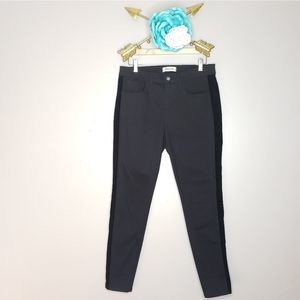 Madewell 9in High Rise Velvet Tux Stripe Jeans  30